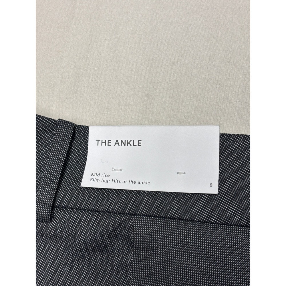 NWT Ann Taylor Factory Gray The Ankle Slim Leg Mid Rise Dress Womens 8 W34 L28 - Picture 9 of 14